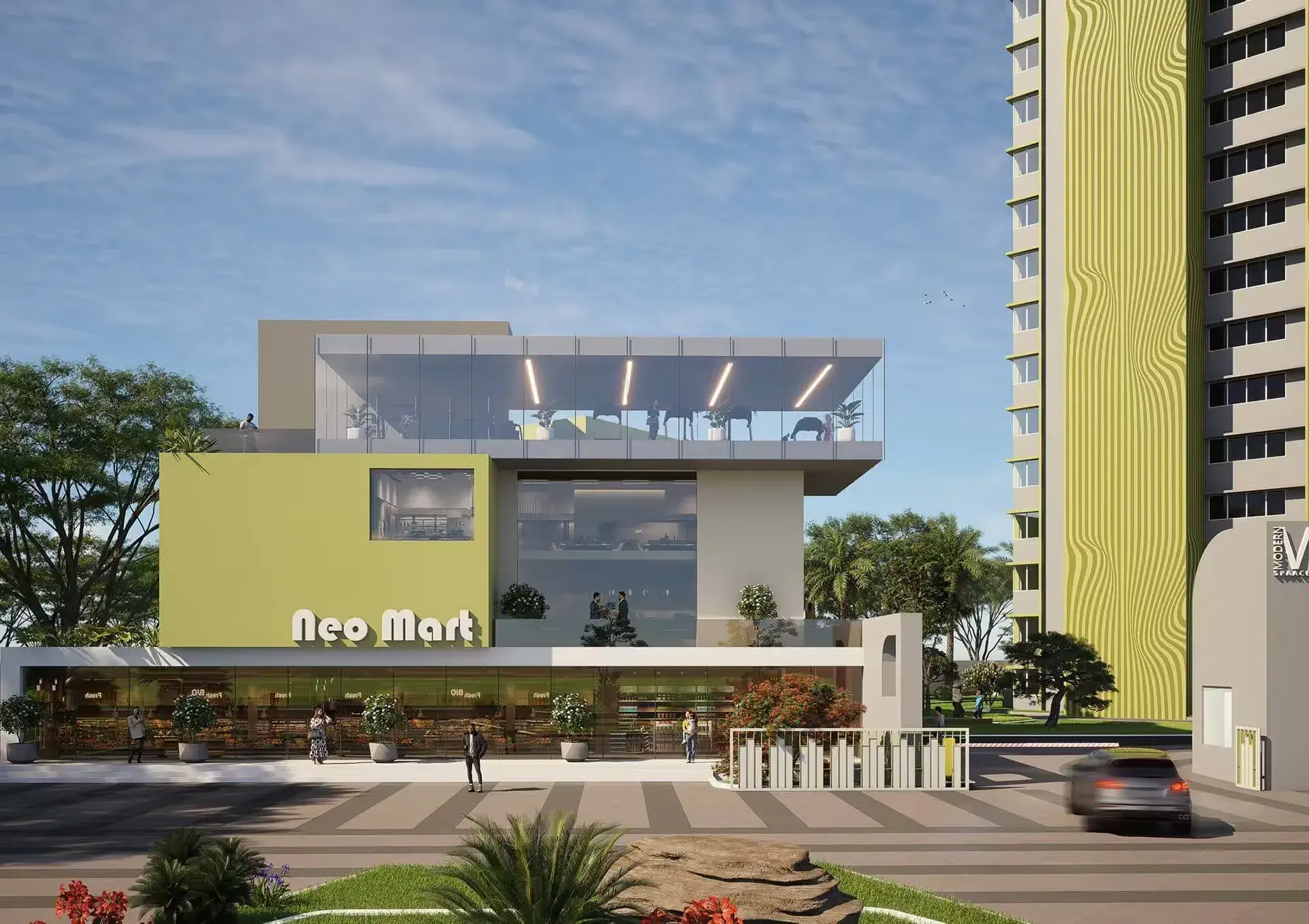 Modern Spaaces Neon